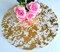 Disposable Gold Placemats Set of 12 Metallic Thin Round 13 Inch Gold Foil Mesh Pressed Fall Table Mates 12 Pack Gold Doilies for Wedding Birthday Party